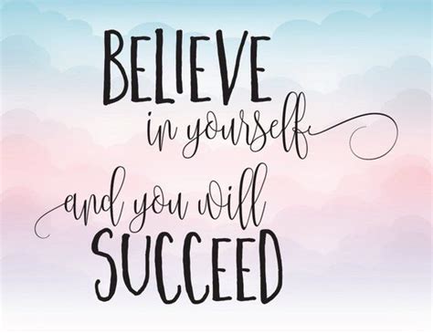Believe In Yourself And You Will Succeed Vector Clipart Svg Vector
