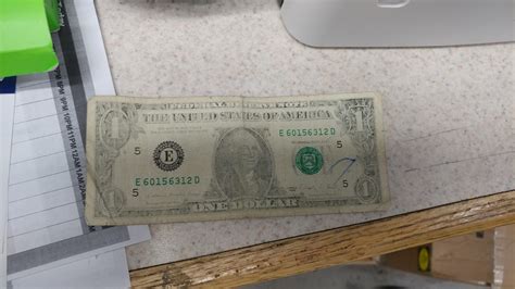 dollar bill   ink  faded    treasury seals