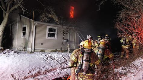 early video working house fire  whitehall pa newsworking