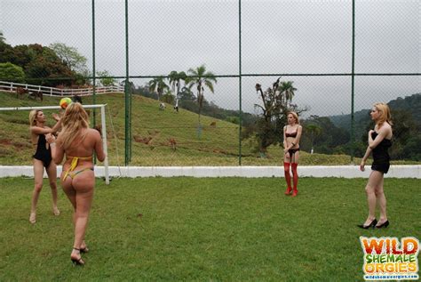 tranny in string bikini playing volley ball xxx dessert picture 3