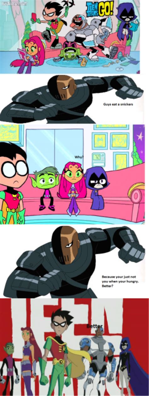 has this been done yet teen titans know your meme