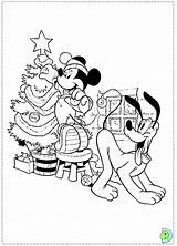 Coloring Dinokids Pluto Disney Mickey Pages Mouse Printable Christmas Close Kids Tree Print sketch template
