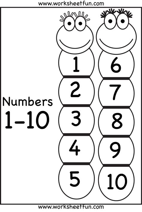 number chart    printable worksheets numbers preschool
