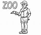 Zoo Keeper Coloring Pages Printable Kids Snake Color Disimpan Dari Zoos Boy Printables Activities sketch template