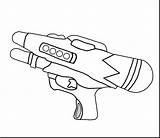 Gun Coloring Pages Water Getcolorings Unique sketch template