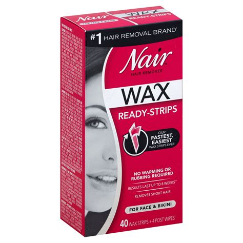 nair wax ready strips face shop depilatories wax