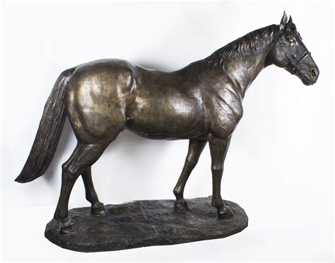 bronze horse statue ref   regent antiques