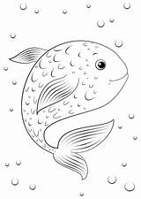 Fish Pez Peces Supercoloring Fisch Animales Kolorowanka Everfreecoloring Drukuj sketch template