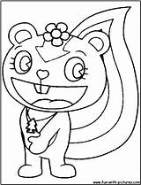 Petunia Flippy Ausmalbilder Happytreefriends Getcolorings sketch template