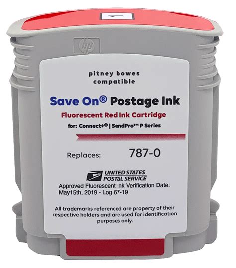 pitney bowes red ink cartridge replacement    sendpro p  connect series mindful