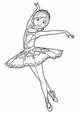Ballerina Cinderella sketch template