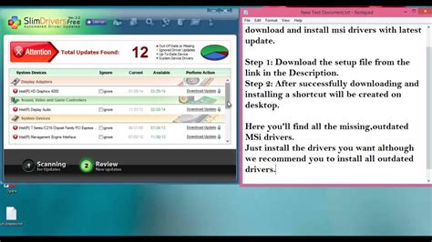 msi drivers downloadinstall windows  driver update