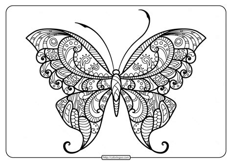 printable butterfly mandala  coloring pages   printable