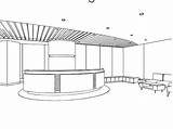 Reception Drawing Sketch Desk Outline Perspective Interior Vector Clip Counter Illustrations Space Stock Newest Results Wire Prints Preview sketch template