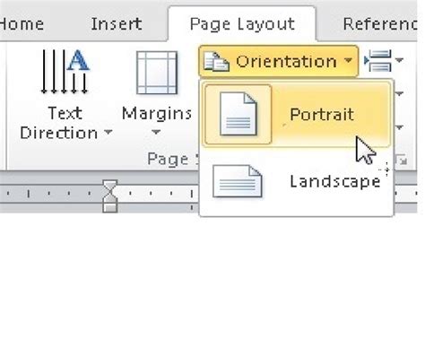 rotate  page  landscape  portrait orientation  word  tips