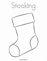 Stocking Coloring Pages Christmas Stockings Template Candy Cane Kids Tracing Twistynoodle Noodle Twisty Outline Printable Colouring Print Sheets Printables Pattern sketch template