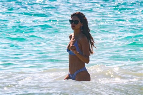 Eiza Gonzalez Sexy Blue Bikini Candids In Tulum