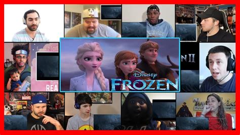frozen  official teaser trailer reactions mashup youtube