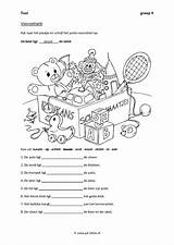 Werkbladen Taal Groep Voorzetsels Spelling Juf Milou Woordenschat Hedendaags sketch template