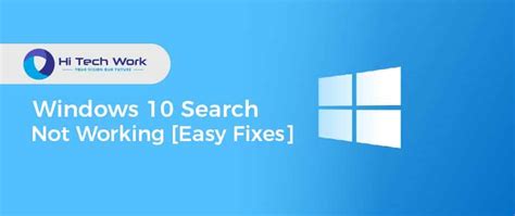 windows  search  working   easy fixes