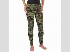 Womens Ladies Army Woodland Forest Camo Yoga Snug Leggings Pants