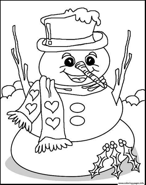winter  snowman print ablec coloring pages printable