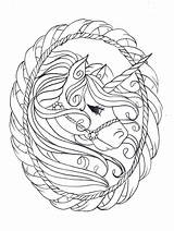 Unicorn Coloring Pages Detailed Getcolorings Printable Detail Unicorns sketch template