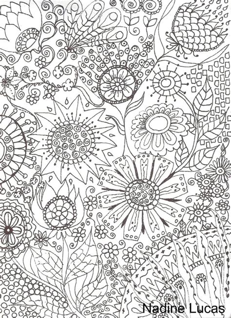 flower pattern coloring pages  print  adults tdv