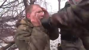 ukrainian soldiers forced to eat their uniform by russian separatist