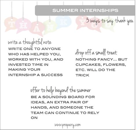 ways          summer internship  prepary  prepary