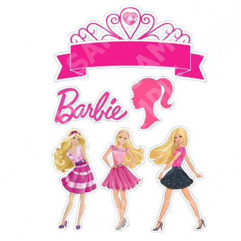 barbie cut  edible cake toppers edible picture caketopie