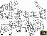 Coloring Farm Animals Pages Printable Kids Teaching Animal Tools Colouring Sheets Mechanic Drawing Print Farms Agricultural Tool Preschool Zoo Classroom sketch template