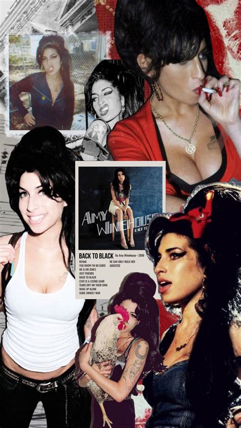 Amywinehouse Amywinehousequeen Backtoblack Collage