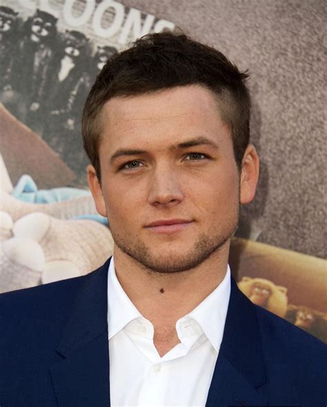 Headshot Of Taron At The Sing Movie Premiere In Los