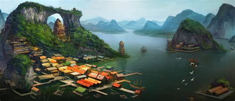 wallpaper landscape artwork jungle terrain screenshot pc game
