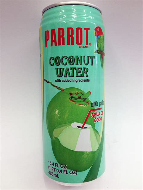 parrot coconut water  pulp soda pop shop