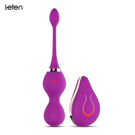 leten silicone vaginal balls wireless vibrator usb rechargeable lay on