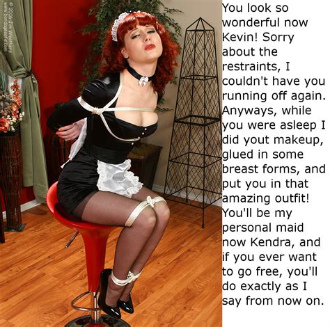 forced sissy maid bondage captions