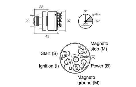 ignition switch  position  push  choke narva