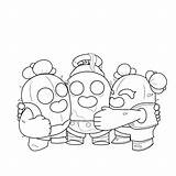Brawl Spike Stars Coloring Pages Star Brawlers Robo Coloringbay Search sketch template