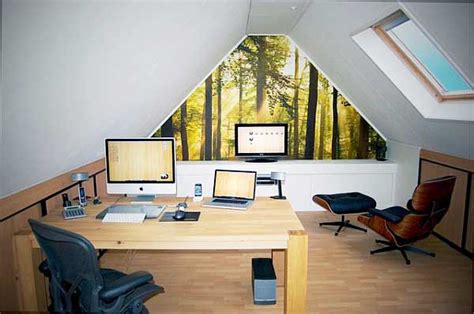 magnificent attic home office design ideas