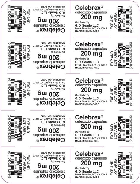 Celebrex Fda Prescribing Information Side Effects And Uses
