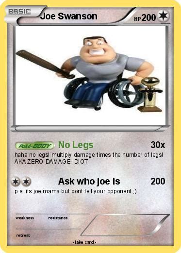 Pokémon Joe Swanson 12 12 No Legs My Pokemon Card