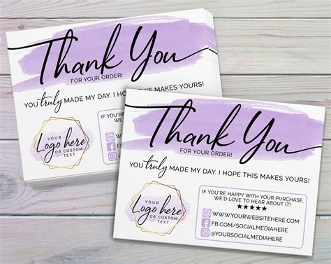 customer   cards small business  yous business etsy
