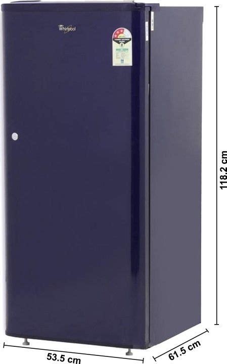 whirlpool    star direct cool single door refrigerator wde  cls  blue  solid blue