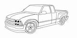 Chevy S10 Drawing Truck Custom Coloring C10 2wd Pages Template Sketch Ls Search Model sketch template