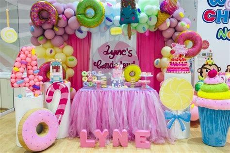candy theme birthday background photography   candyland baby