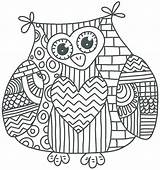 Mandala Owl Coloring Pages Getcolorings Printable Color sketch template
