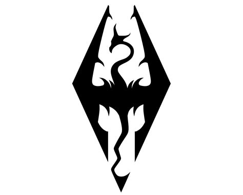 skyrim logo  symbol meaning history png brand