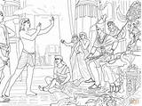 Ausmalbilder Pharaoh Brothers Forgives Interpreta Sogni Josef Pharaos Traum Ausmalbild Deutet Rätsel sketch template